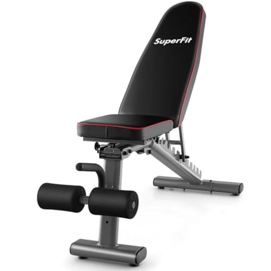 Bench Press Adjustable Incline - Verstelbare Gewichtsbank 660lbs Krachttraining Bankdrukken voor