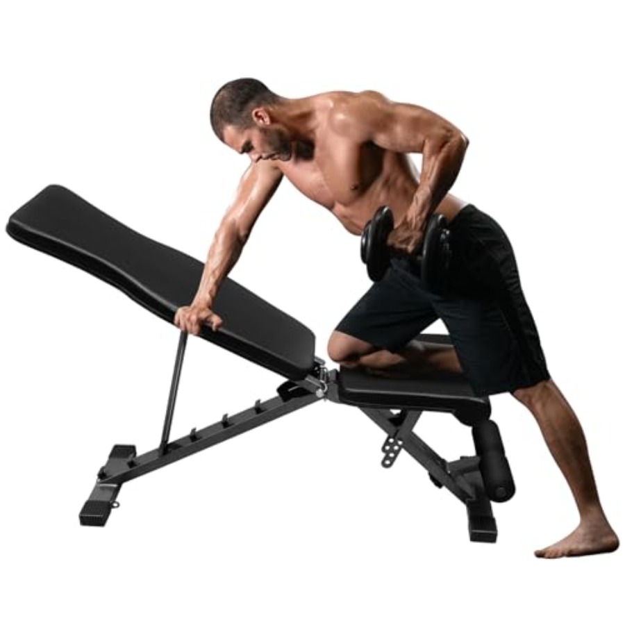 Bench Press Adjustable Incline - Verstelbare gewichtsbank voor dumbbell oefeningen 600LBS