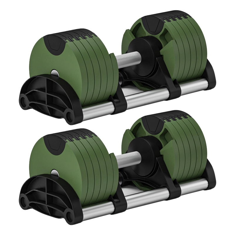 Adjustable Dumbbell 40Kg Pair - Vrije gewichten ronde gewichthefdumbbells 40kg 24kg
