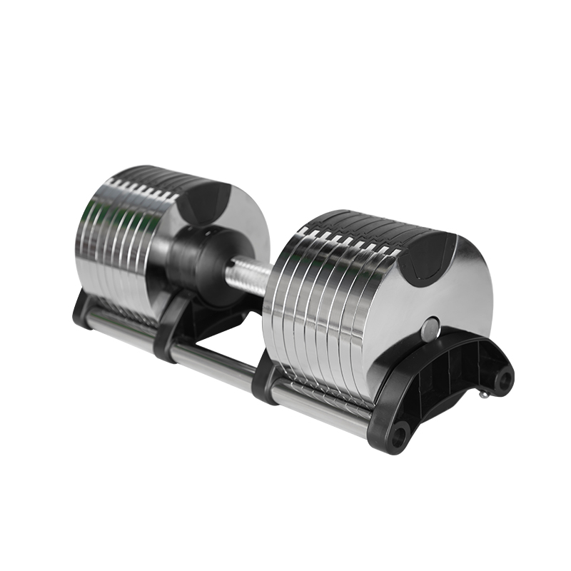 Adjustable Dumbbell 40Kg Pair - Chroom verstelbaar halterpaar 2 kg (5