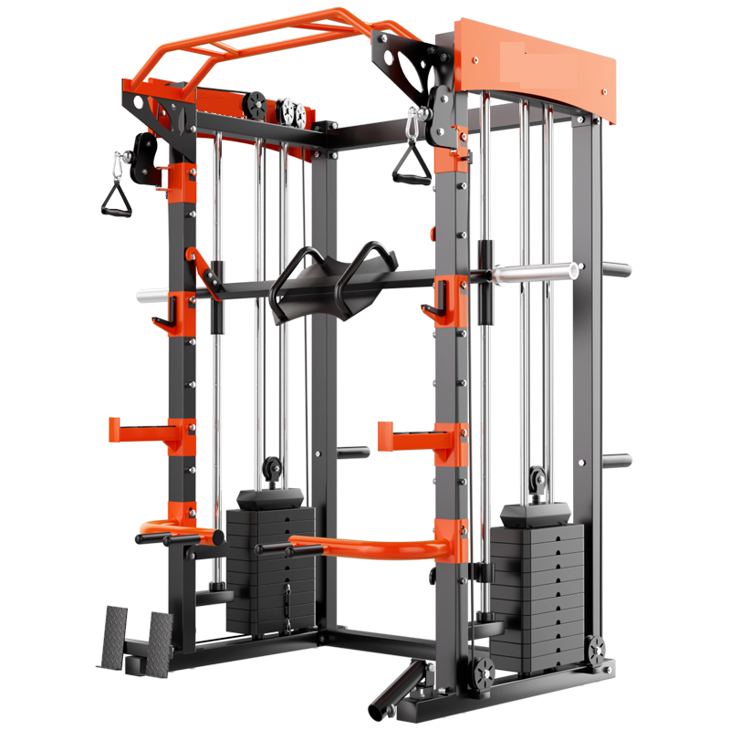 Cable Crossover Machine Home - 6-in-1 Smith-machine met kabelcrossover en beenpers,