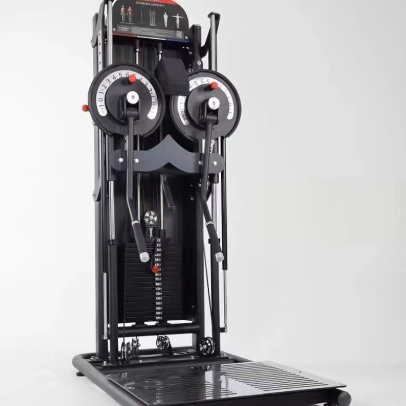 Functional Trainer Cable Machine - Dual Arm Side Lift Trainer, Straight