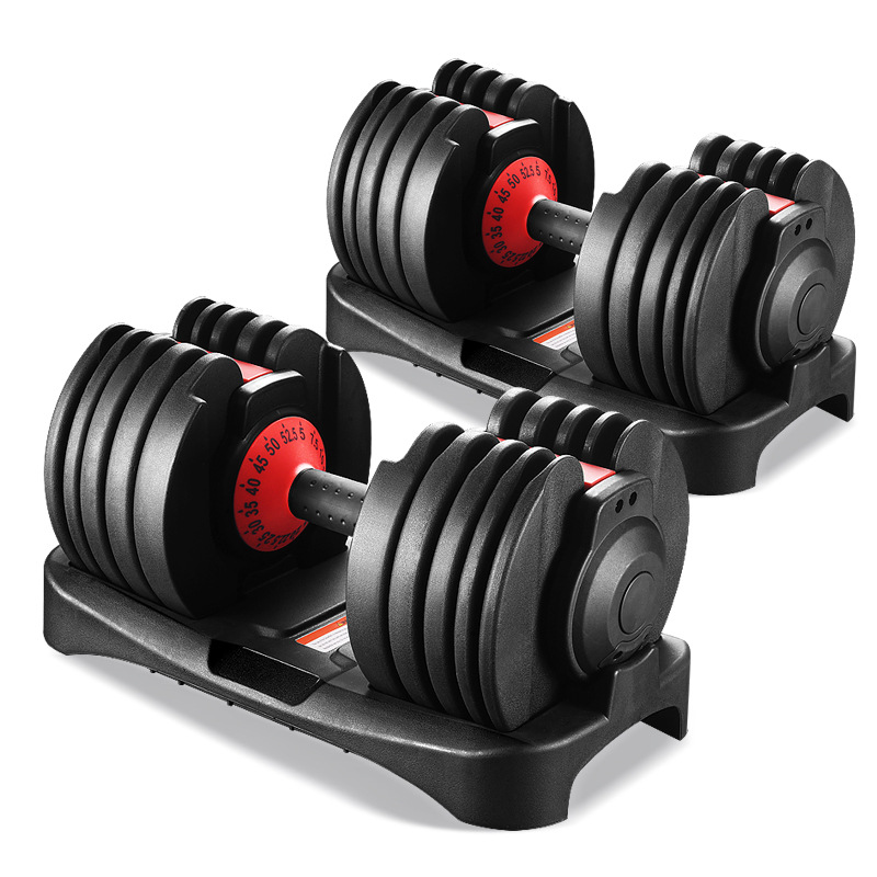 Adjustable Dumbbell 40Kg Pair - Home fitness apparatuur snel verstelbare handgreep