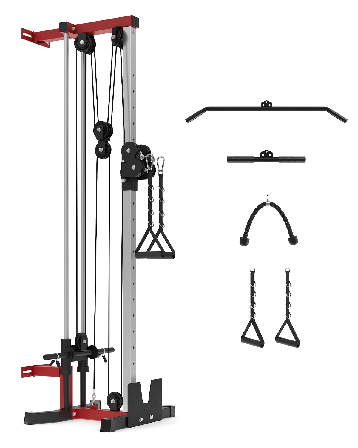 Cable Crossover Machine Home - Wandmodel kabelapparaat met dubbele katrol –