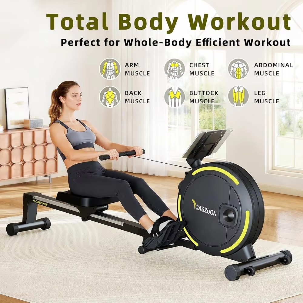 Rowing Machine Magnetic - Stille Magnetische Roeitrainer 265LB Capaciteit 16