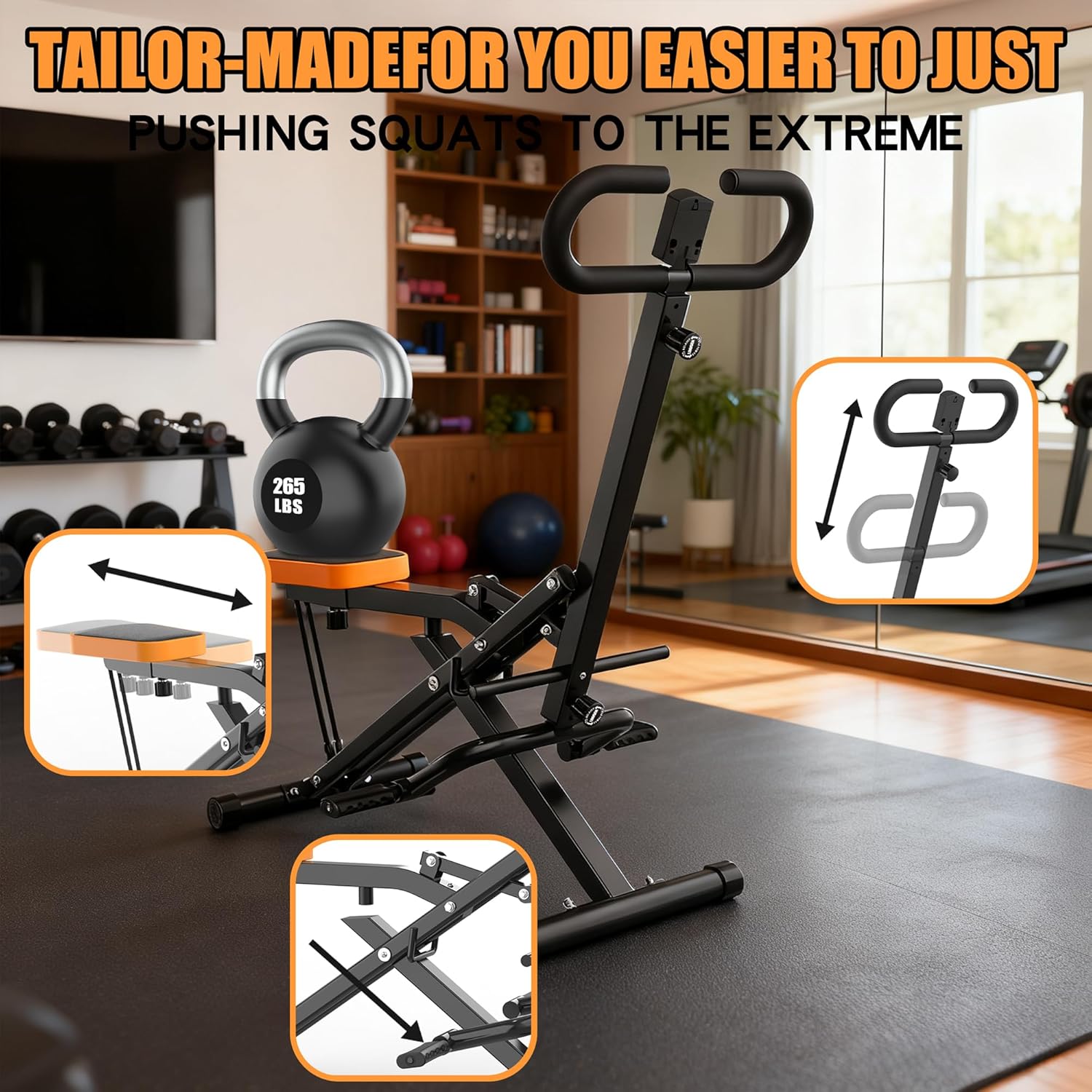 Leg Press Machine Home - Squatmachine voor thuis, assistentie trainer voor