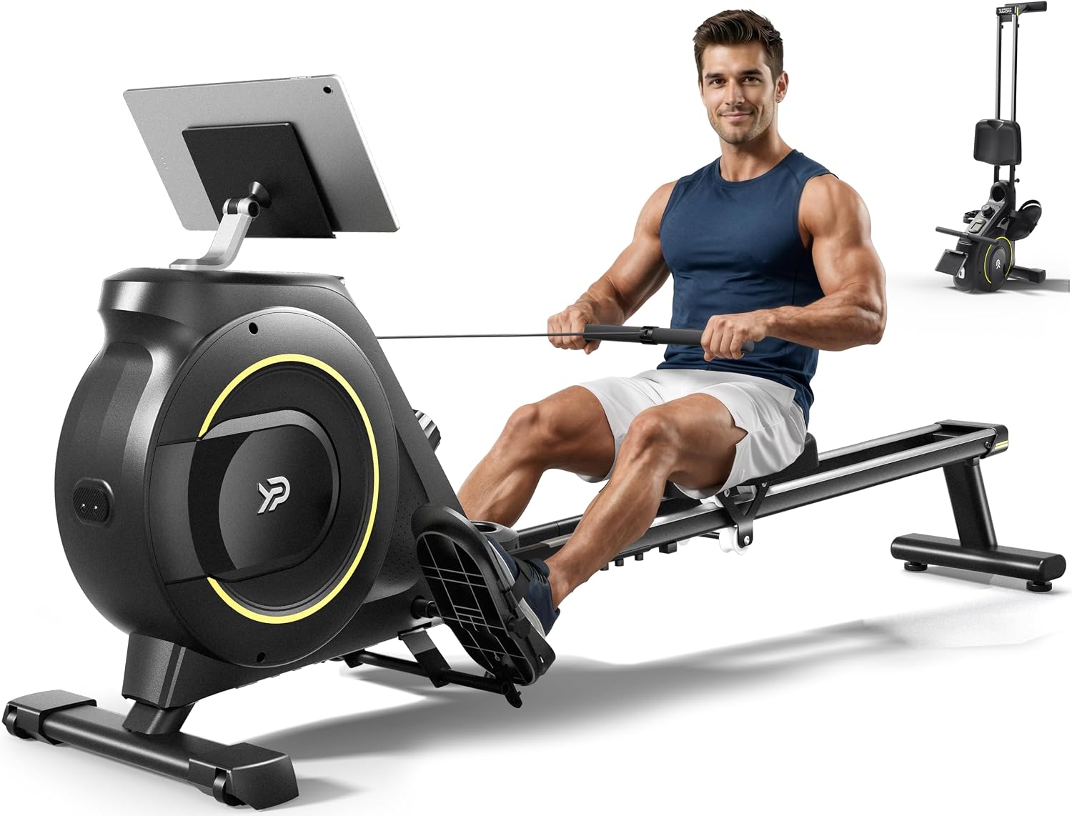Rowing Machine Magnetic - Thuisroeiapparaat, opvouwbaar en compact, met magnetische
