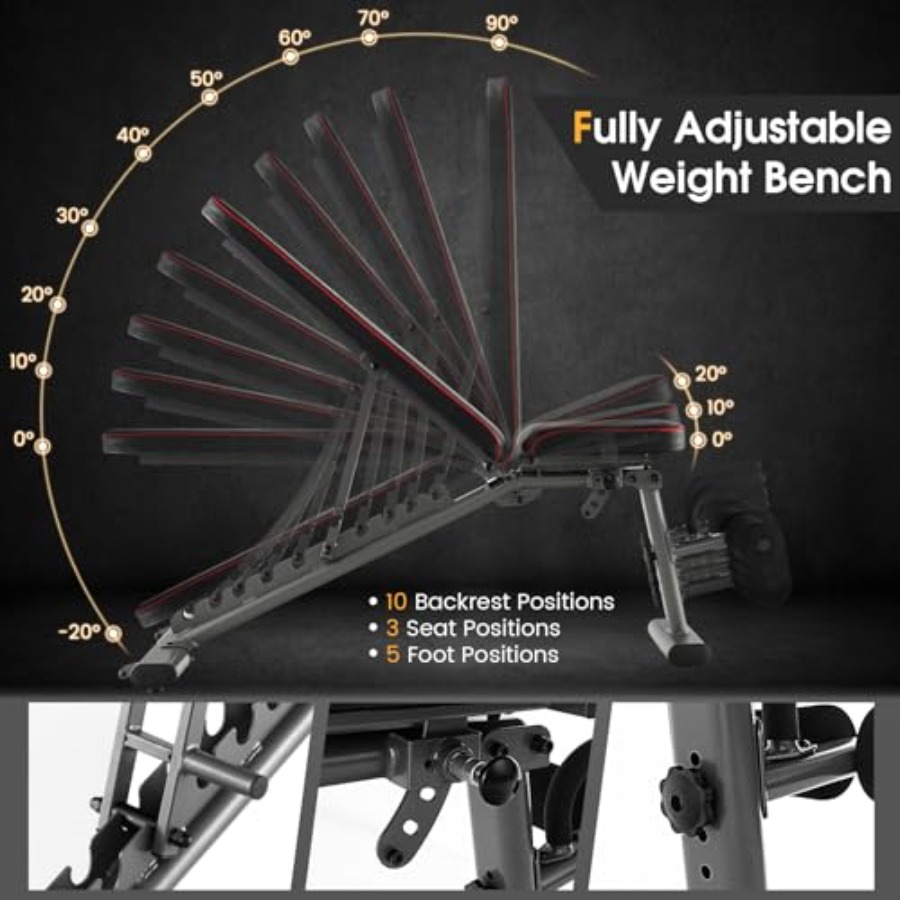 Verstelbare Gewichtsbank 660lb - Bench Press Adjustable Incline recensie en prijs