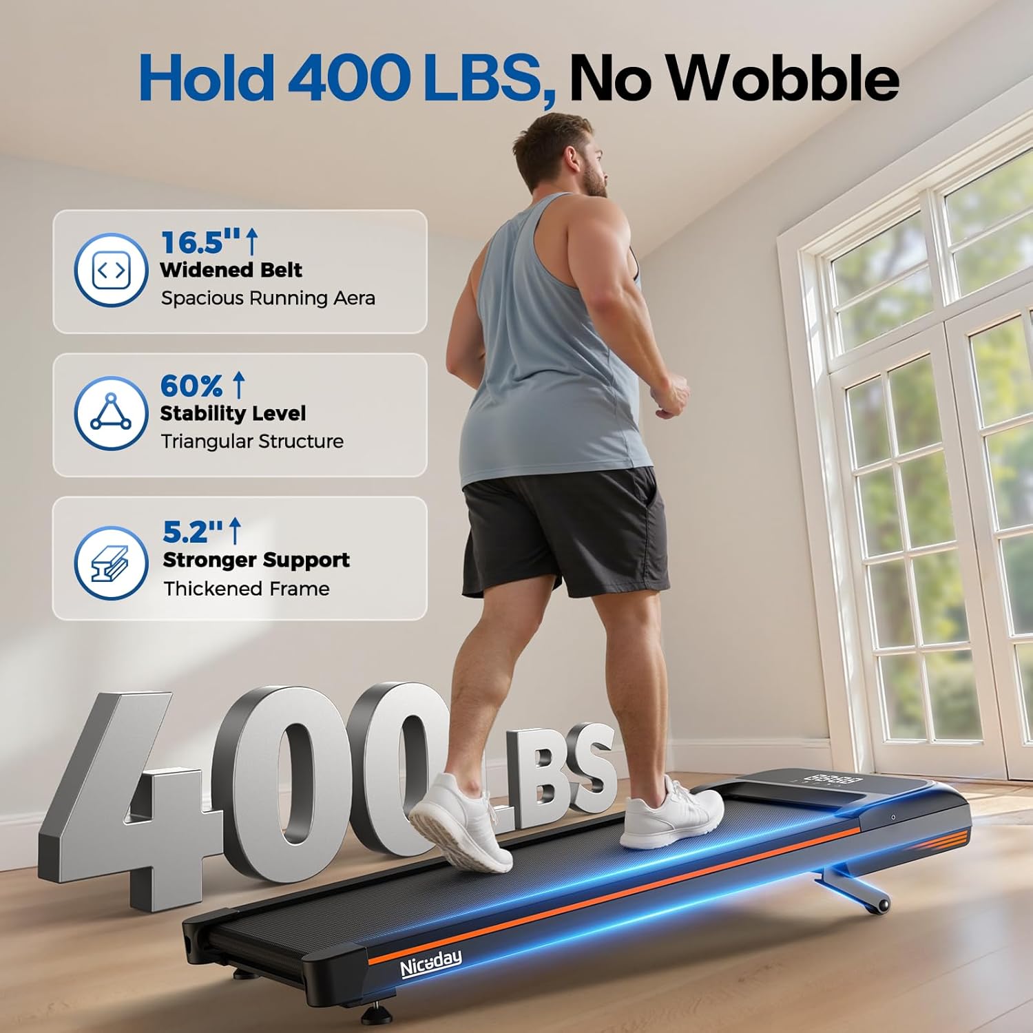 Loopband onder bureau met 10%  - Treadmill Incline Home 3Hp recensie en prijs