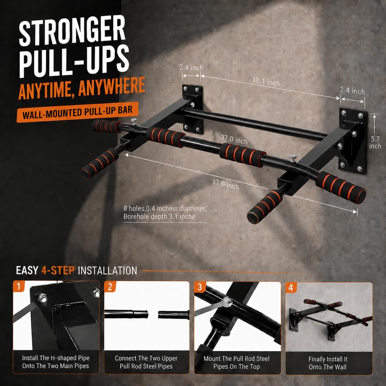 Pull-up bar voor thuisgebruik, - Pull Up Bar Wall Mounted recensie en prijs