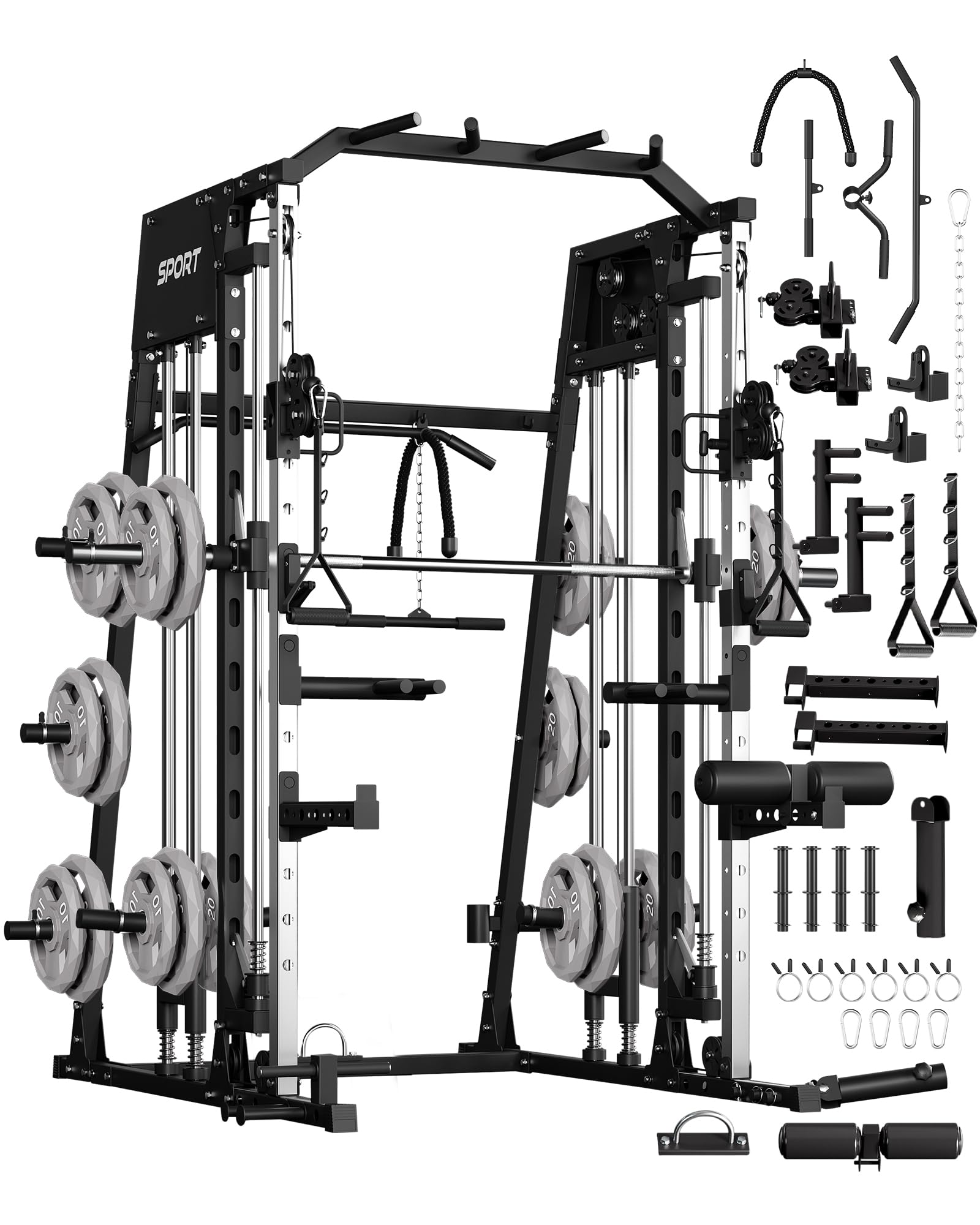 Smith Machine Home Gym All-in- - Smith Machine Home Gym Power Rack recensie en prijs