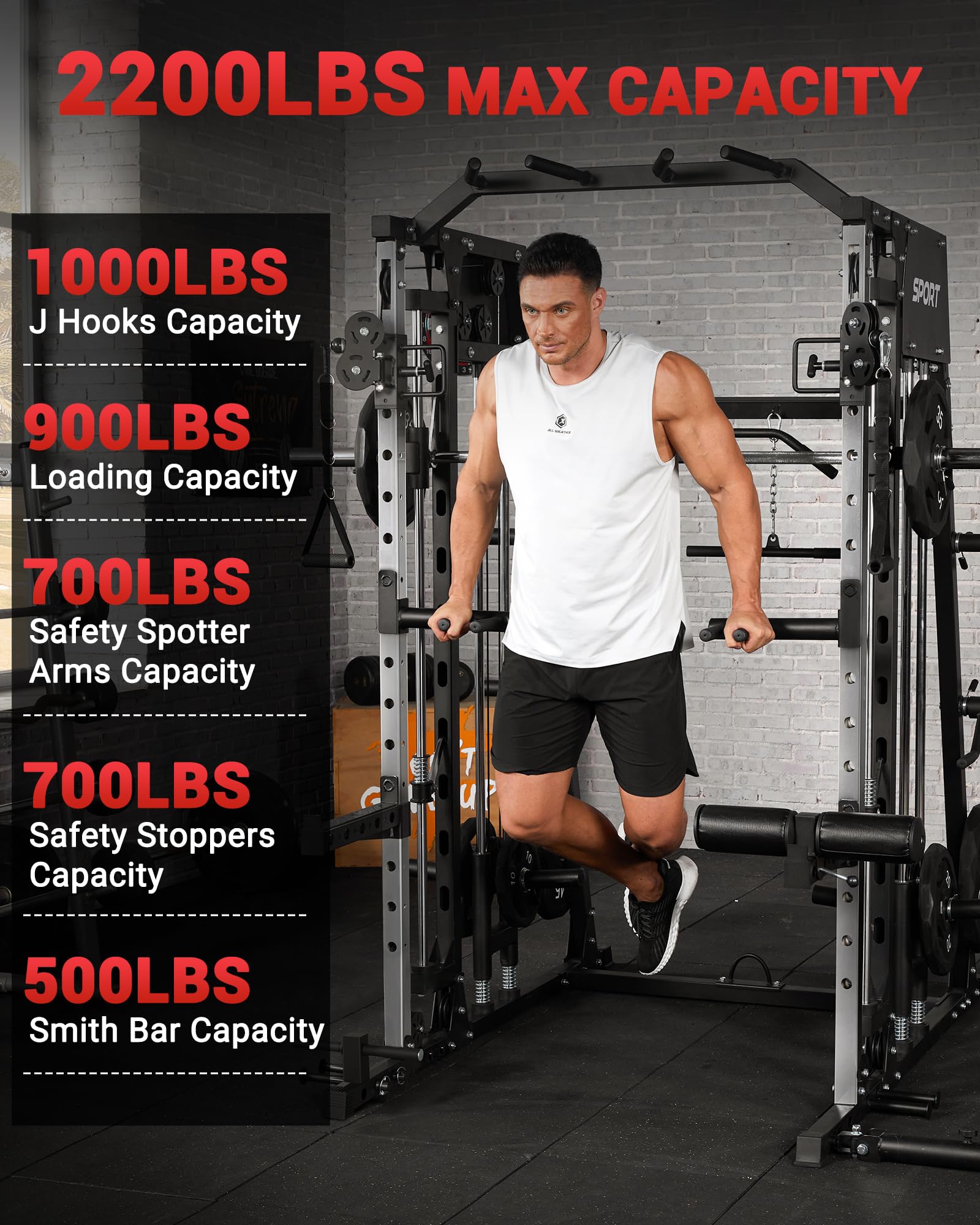 Smith Machine Home Gym All-in- - Smith Machine Home Gym Power Rack recensie en prijs