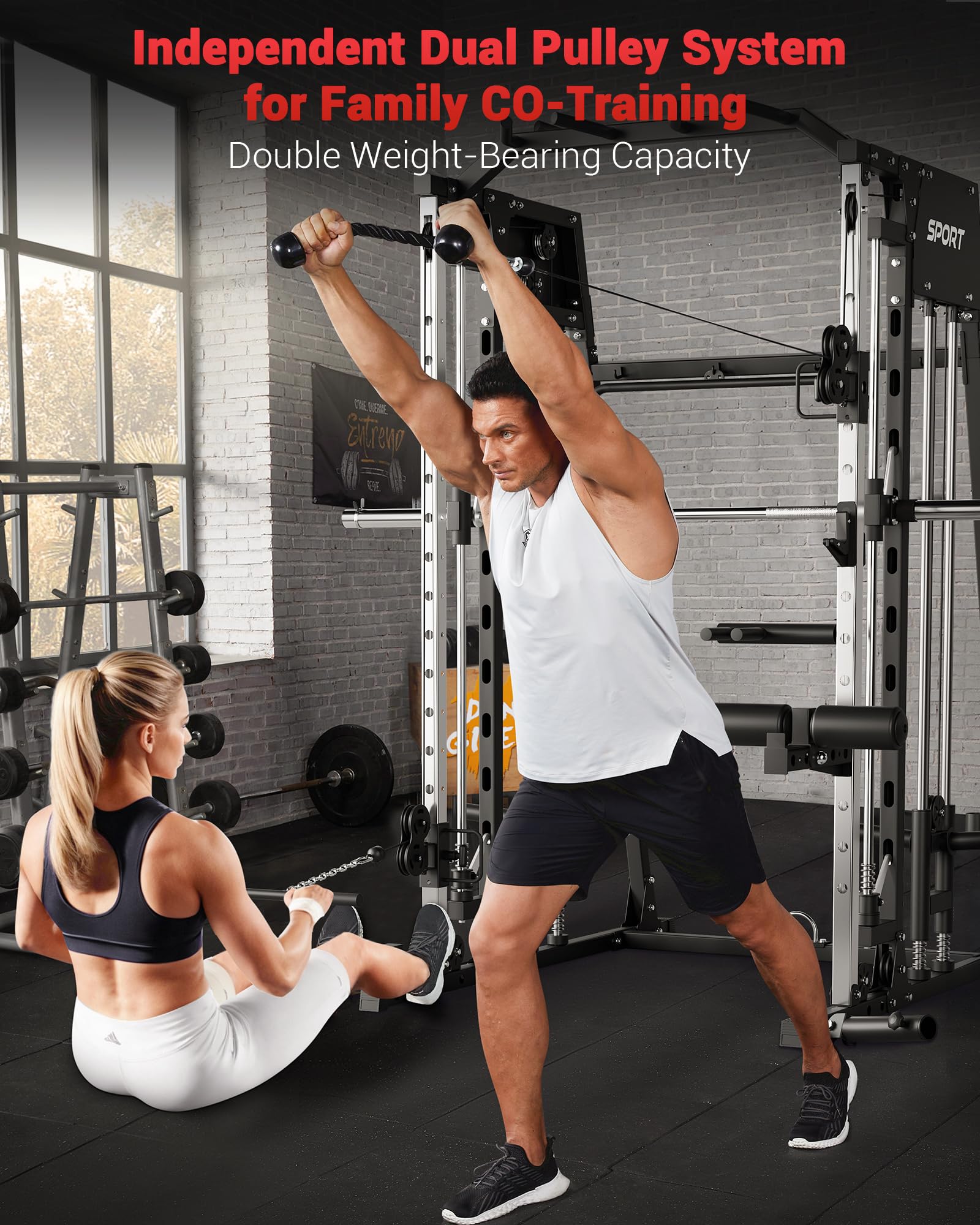 Smith Machine Home Gym All-in- - Smith Machine Home Gym Power Rack recensie en prijs