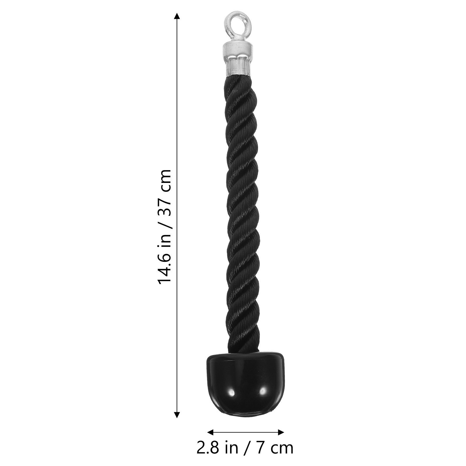 Zwarte nylon fitness trekkoord - Cable Crossover Machine Home recensie en prijs