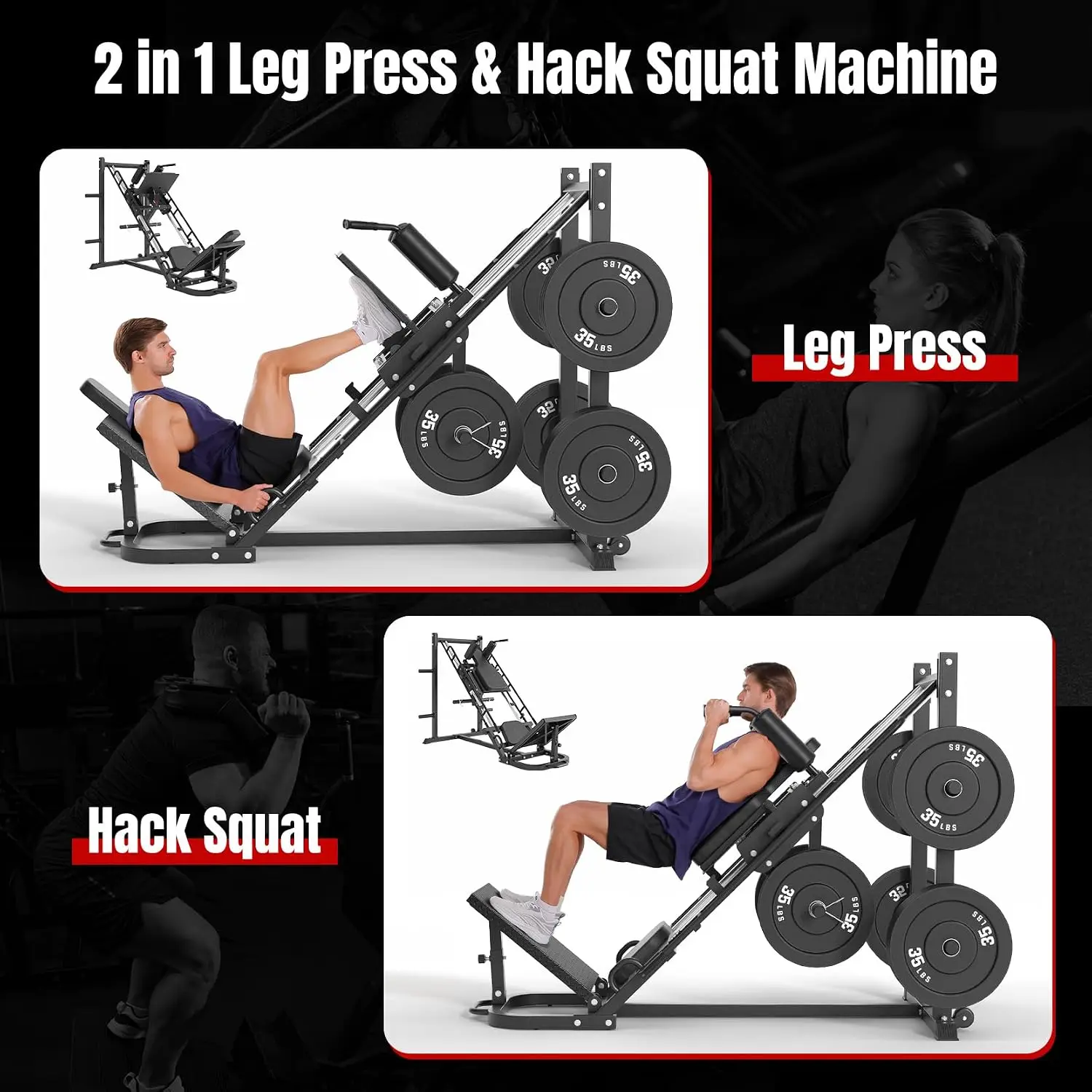 Dripex beenpers, hack squat ma - Leg Press Machine Home recensie en prijs