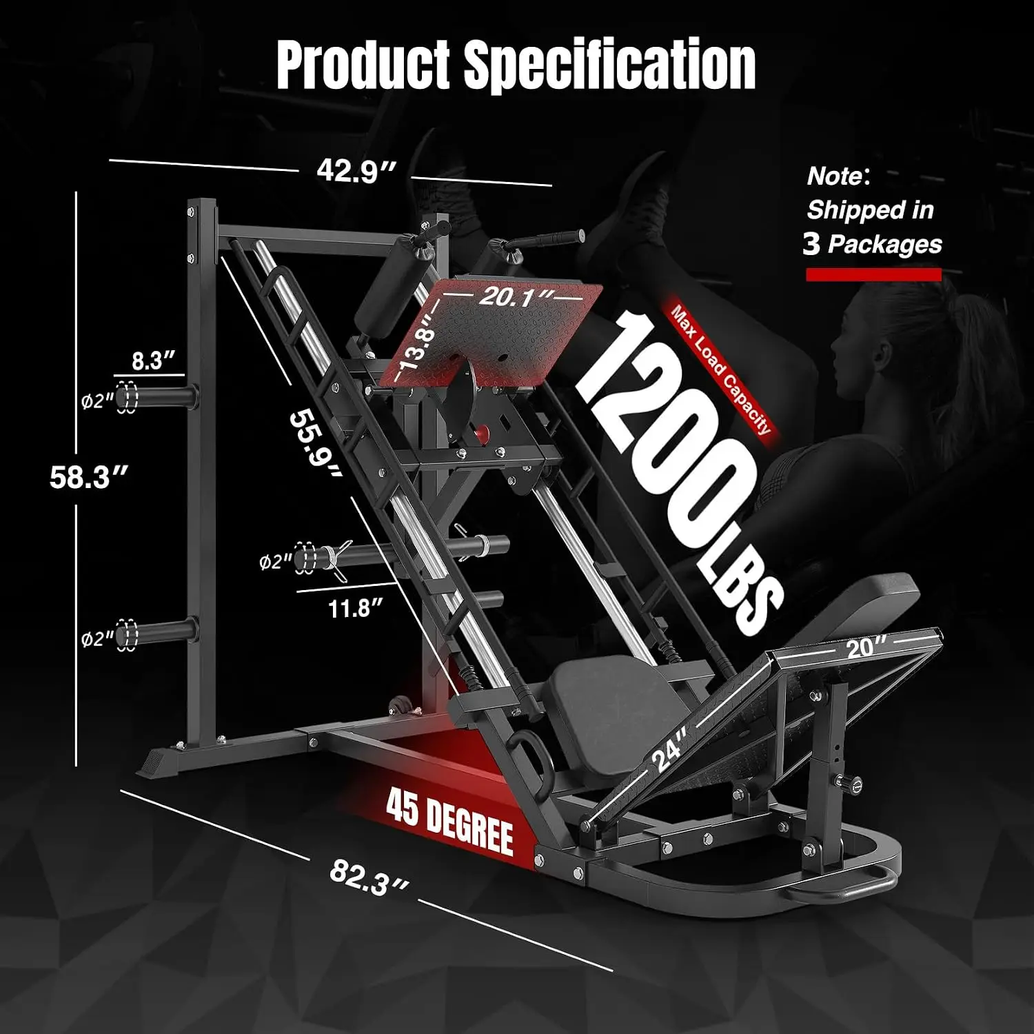Dripex beenpers, hack squat ma - Leg Press Machine Home recensie en prijs
