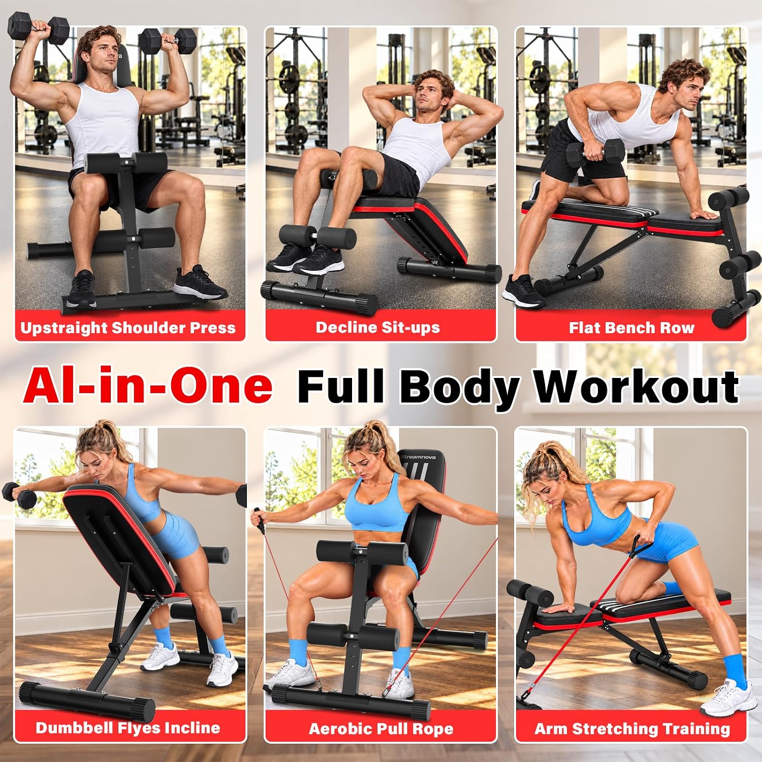 Verstelbare, inklapbare gewich - Bench Press Adjustable Incline recensie en prijs