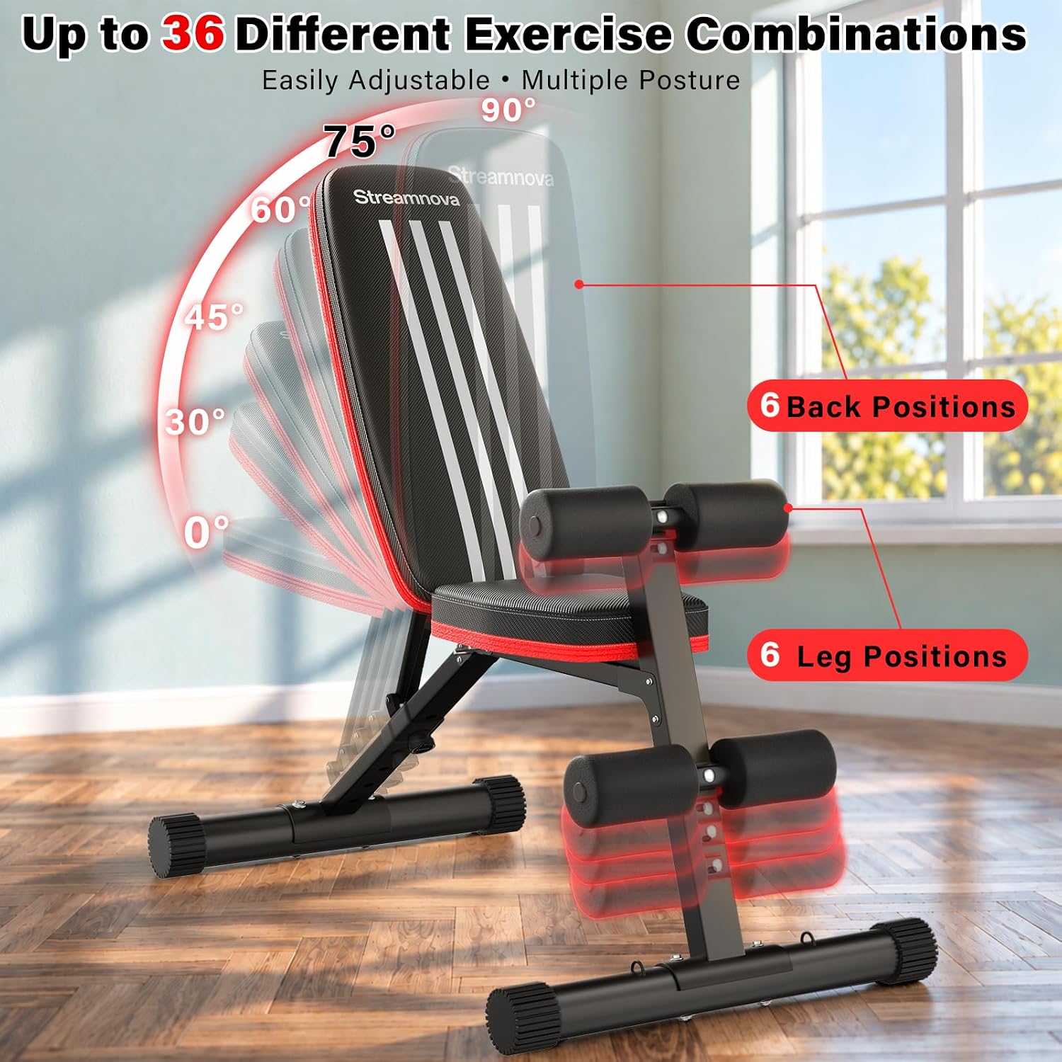 Verstelbare, inklapbare gewich - Bench Press Adjustable Incline recensie en prijs