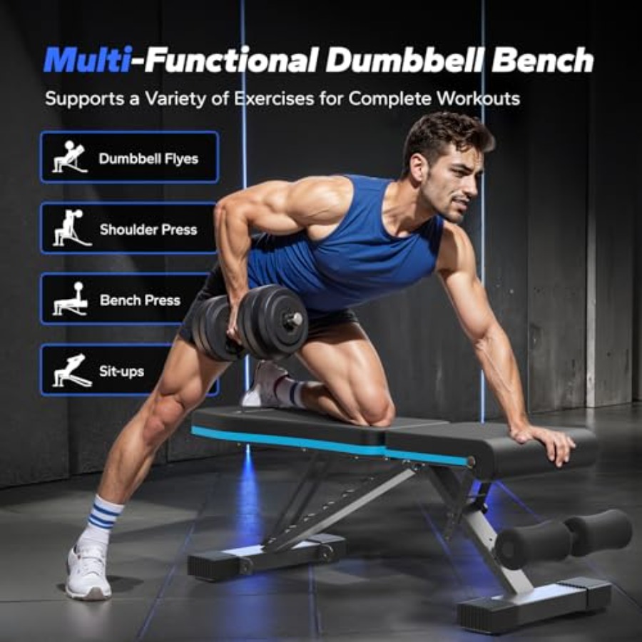 Inklapbare gewichtsbank voor t - Bench Press Adjustable Incline recensie en prijs
