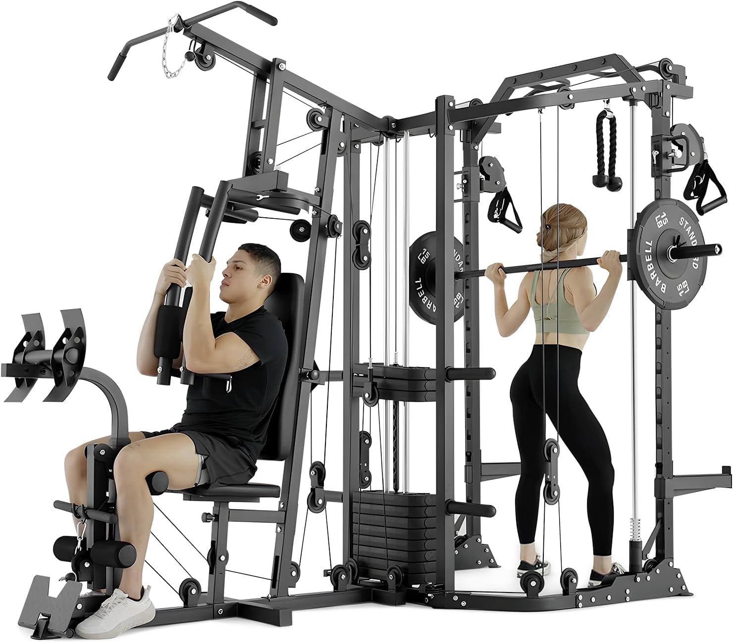 Dual-Station SmithΔ Machine Po - Cable Crossover Machine Home recensie en prijs
