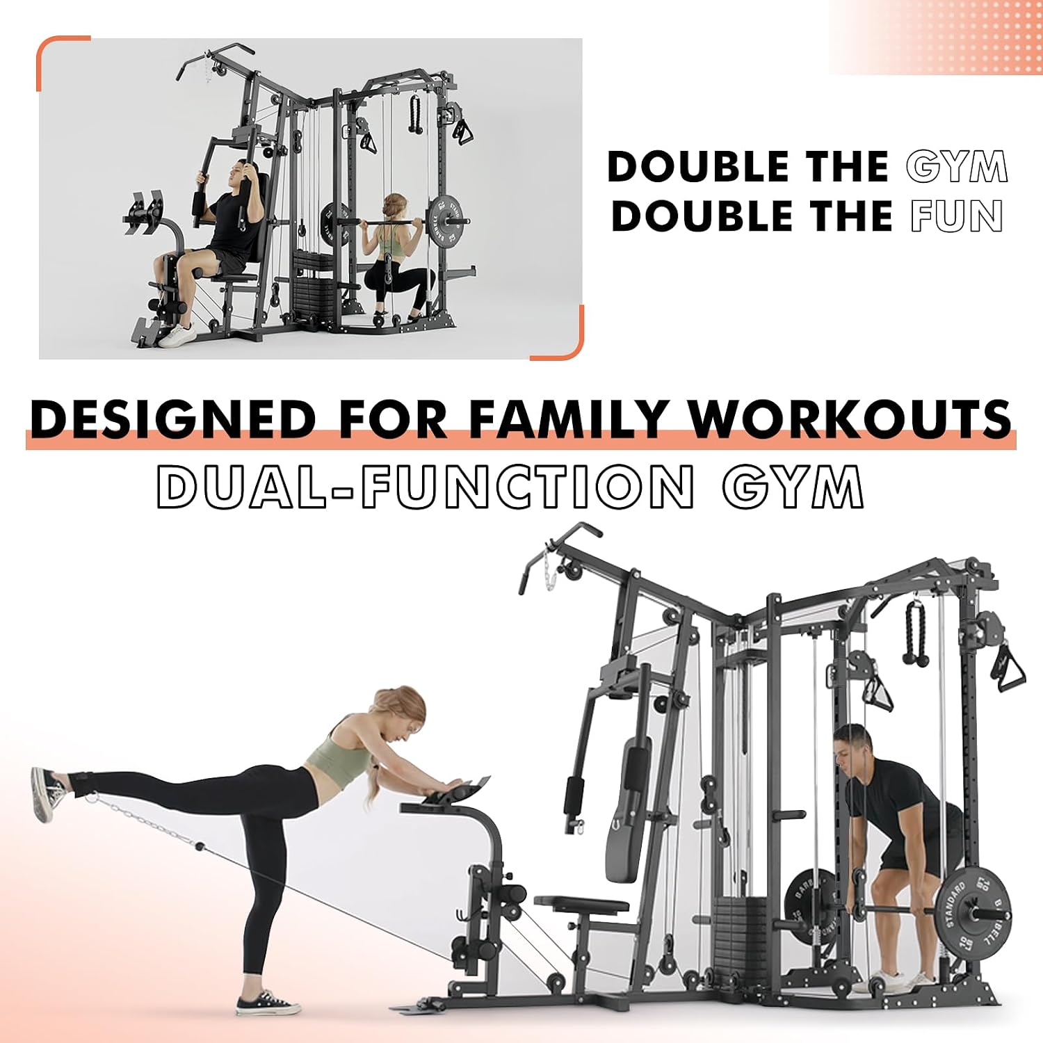 Dual-Station SmithΔ Machine Po - Cable Crossover Machine Home recensie en prijs