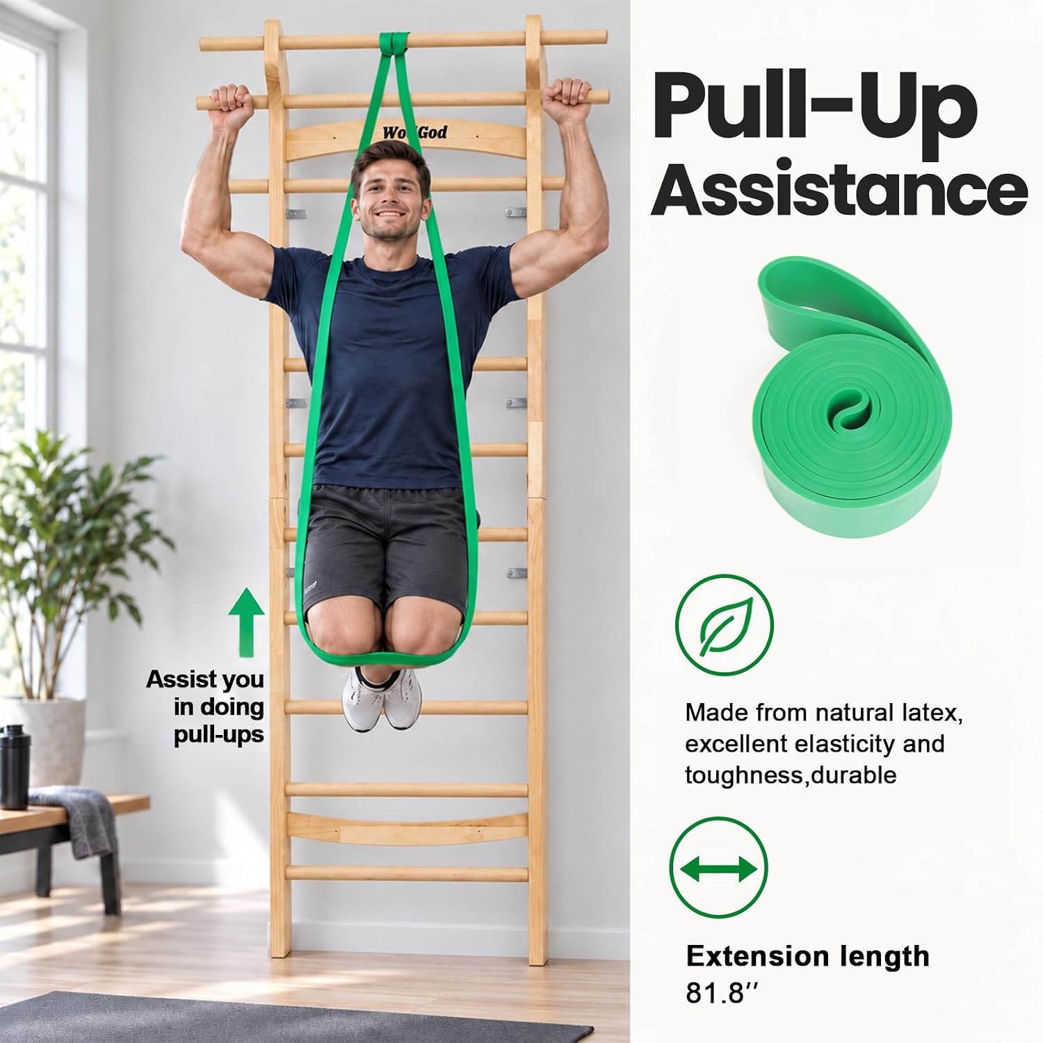 Houten Zweedse ladder met 11 s - Pull Up Bar Wall Mounted recensie en prijs